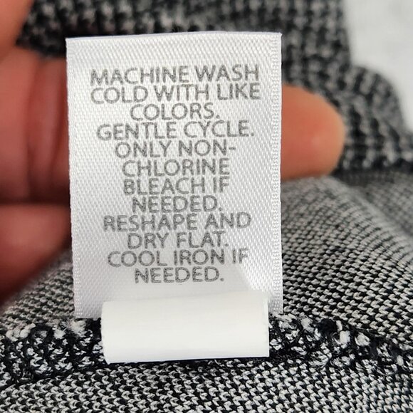 J Jill Dress Womens Large Petite Gray Knit 3/4 Bell Sleeve A Line Shift Casual - Picture 8 of 10